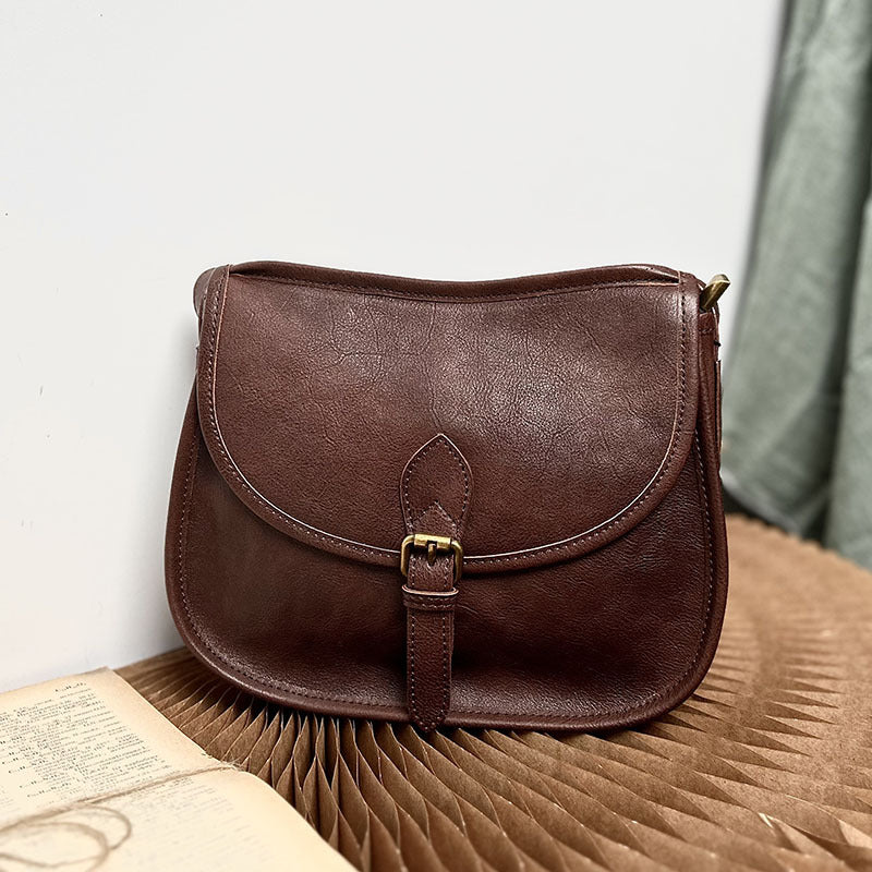 British Style Leather Crossbody Bag
