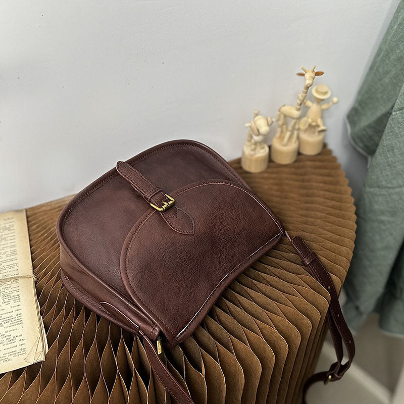 British Style Leather Crossbody Bag
