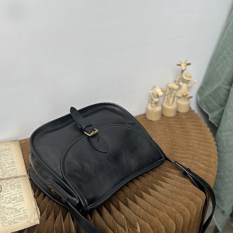 British Style Leather Crossbody Bag