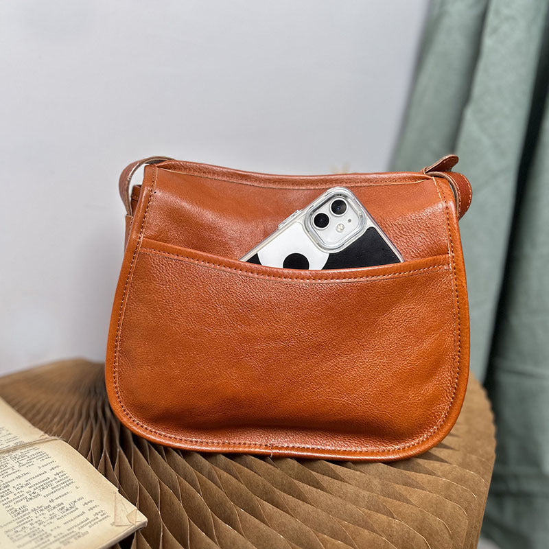 British Style Leather Crossbody Bag