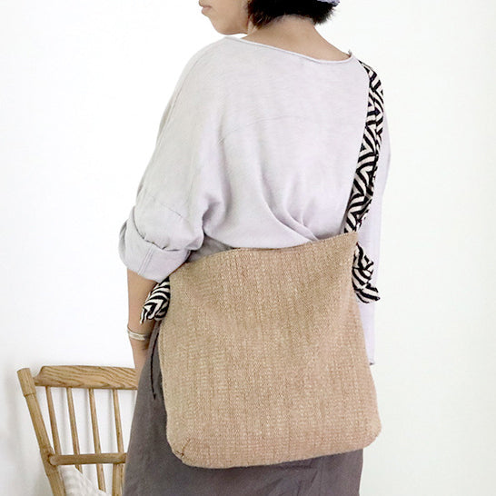 Cotton Linen Crossbody Shoulder Bag