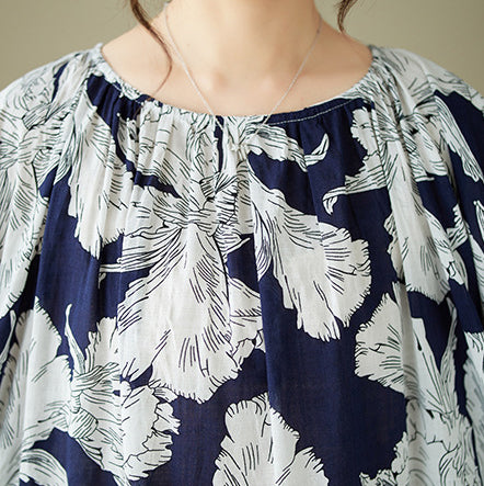 Plus Size Floral Print Maxi Dress