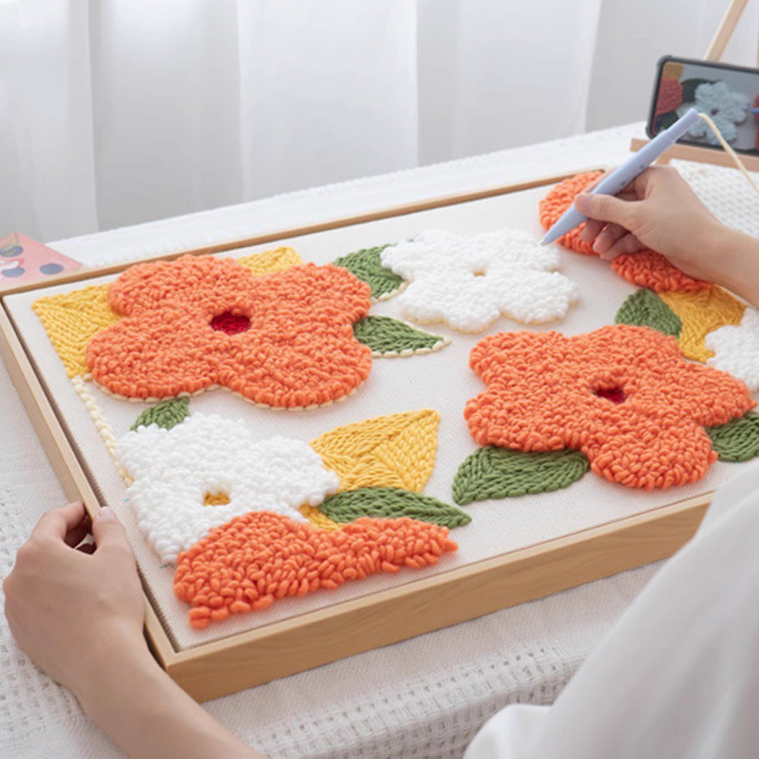 Punch Needle Kit - Pretty Flowers