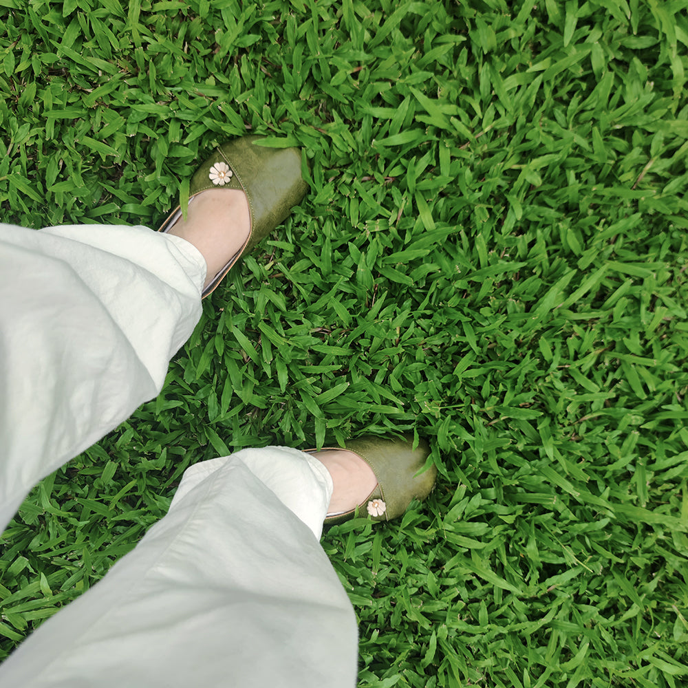 Retro Applique Handmade Soft Comfortable Flat Shoes