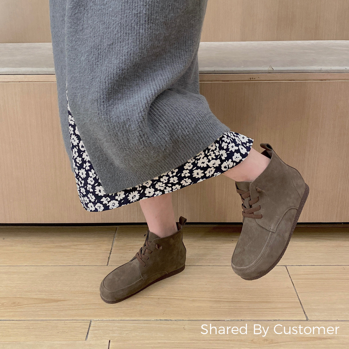 Retro Women Handmade Elastic Ankle Boots