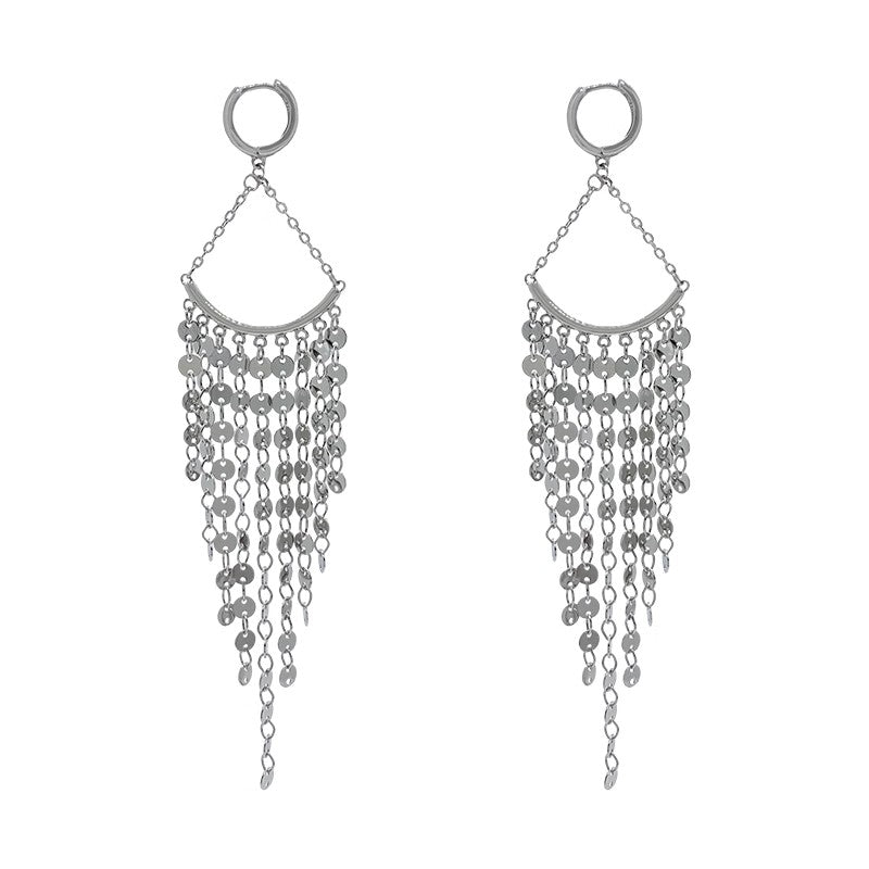 Silver Waterfall Earrings