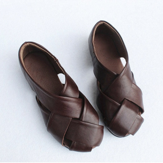 Summer Handmade Woven Sandals Single Shoes