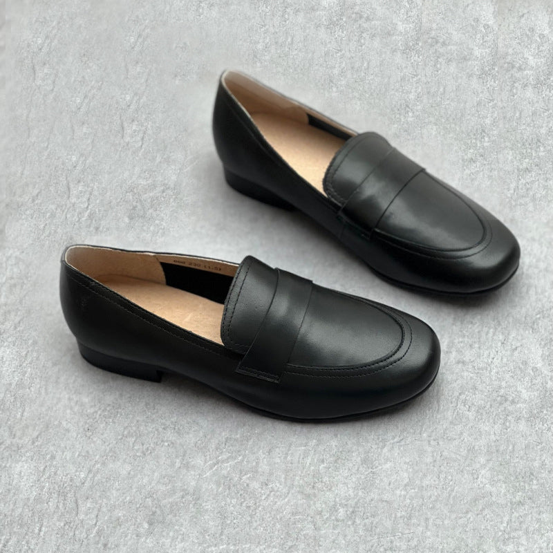 Women Genuine Casual Flat Loafers