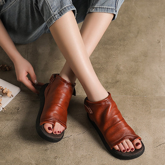 Women Handmade Clip-Toe Roman Sandals