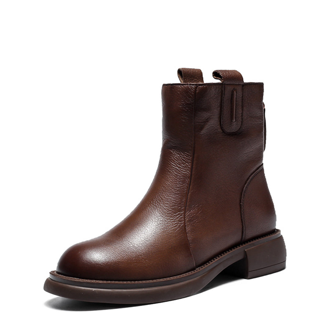 British Style Chelsea Leather Boots - Luckyback