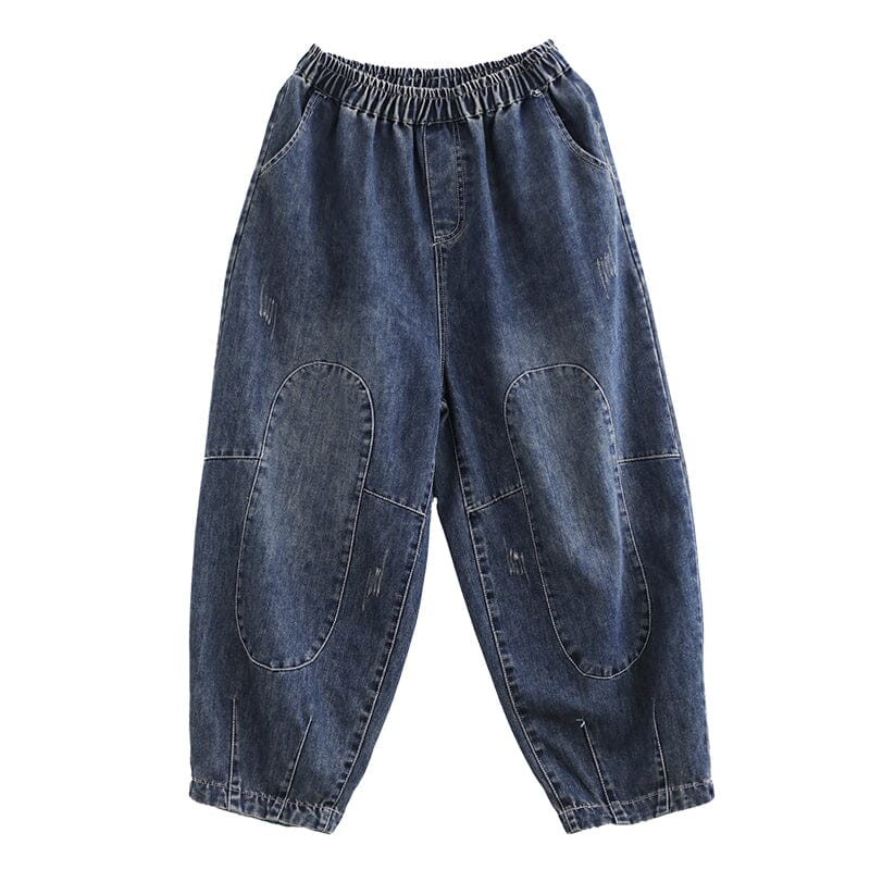 Casual Loose Patchwork Harem Jeans
