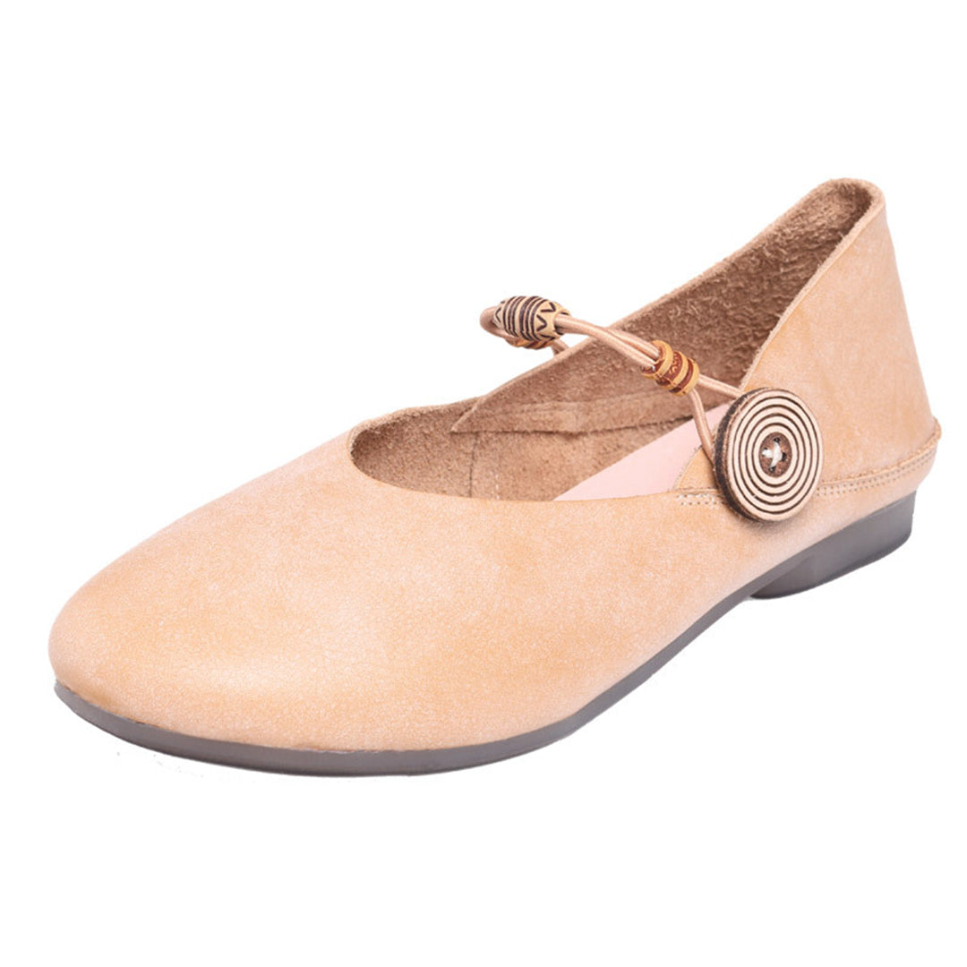 Retro Beads Design Casual Flat Shoes - Luckyback