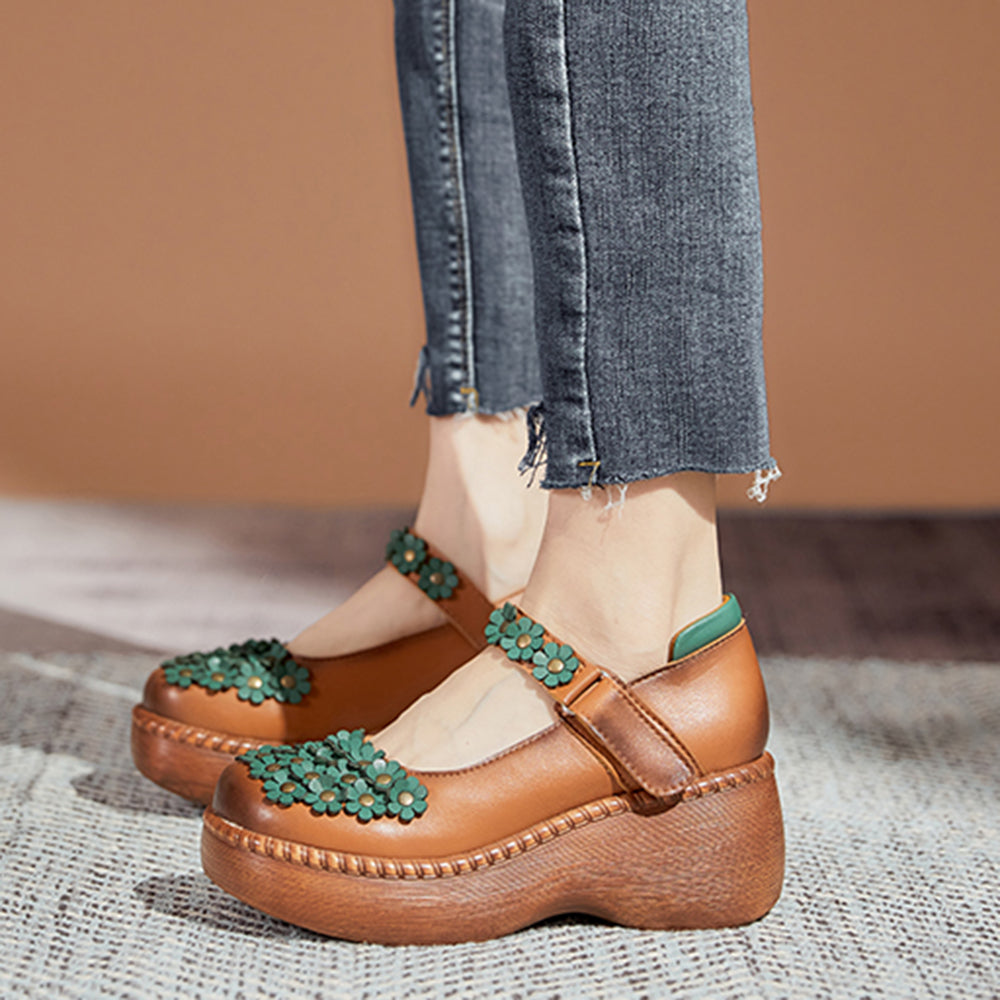 Women Platform Fashion Casual Cross Strap Wedge Sandals