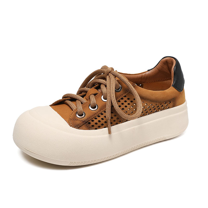 Women Platform Lace-Up Casual Shoes