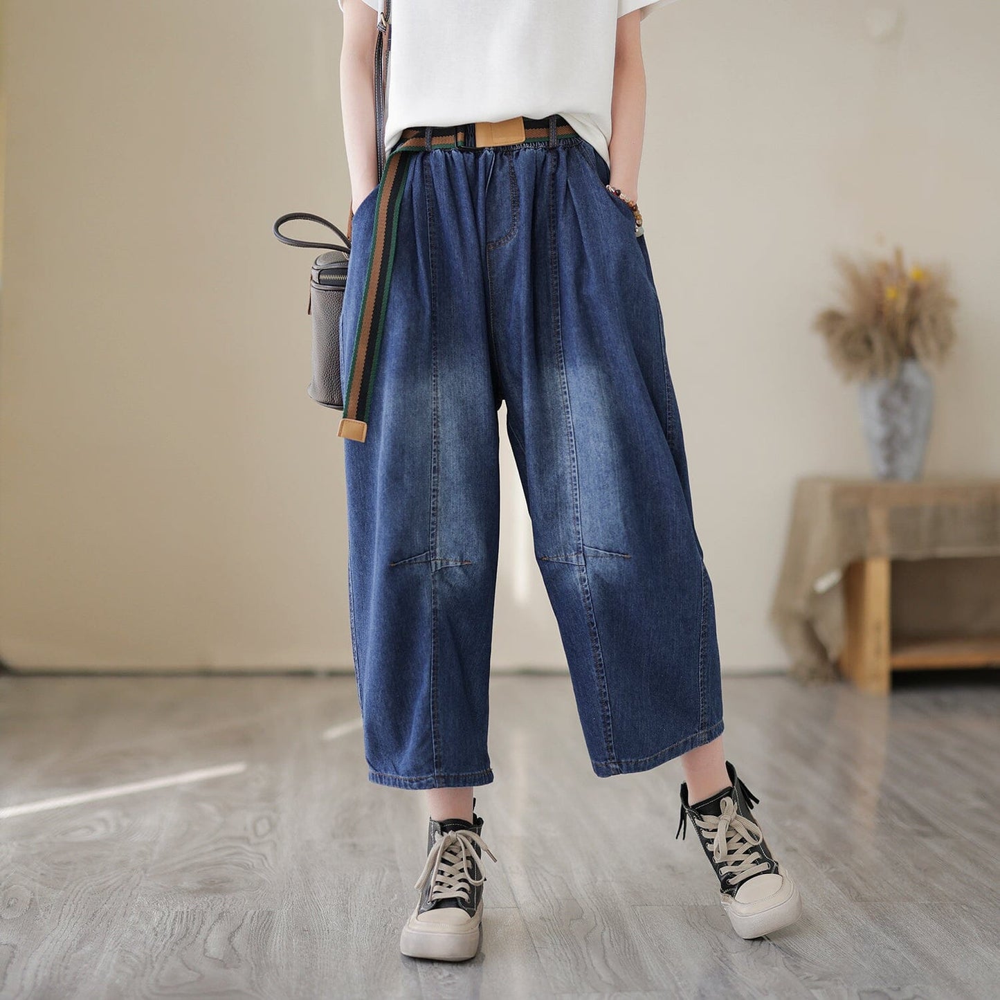 Women Summer Casual Loose Jeans