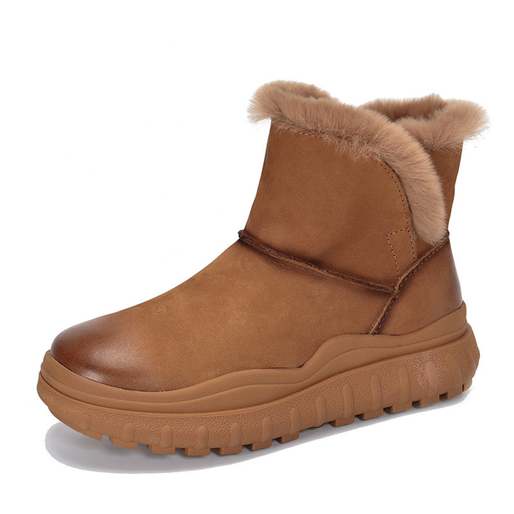 Women Winter Plush Fashion Platform Snow Boots