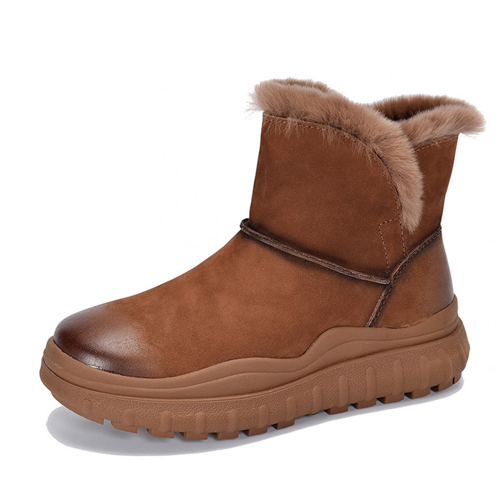 Women Winter Plush Fashion Platform Snow Boots