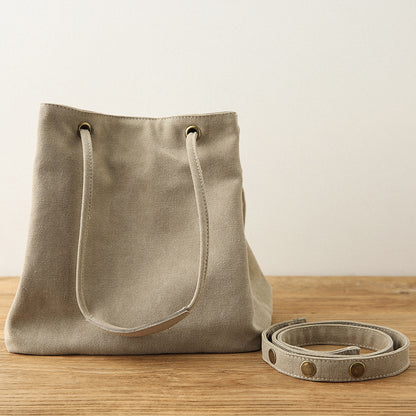 Canvas Shoulder Crossbody Bag Versatile Handbag