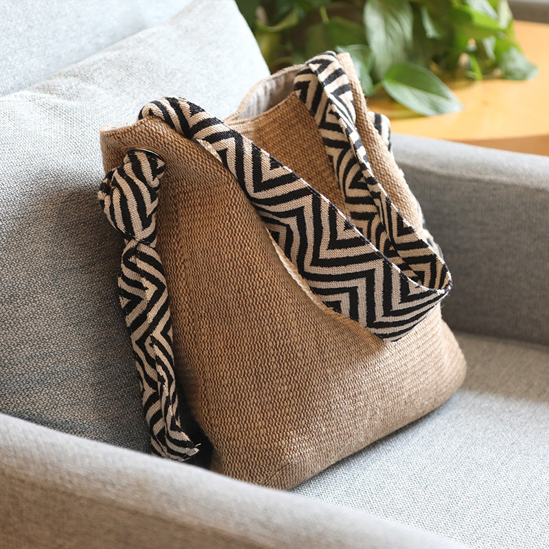 Cotton Linen Crossbody Shoulder Bag
