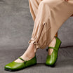 cowhide slip on shoes