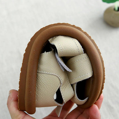 Cross-strap Hollow Breathable Velcro Sandals