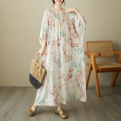 Floral Print Beach Maxi Dress