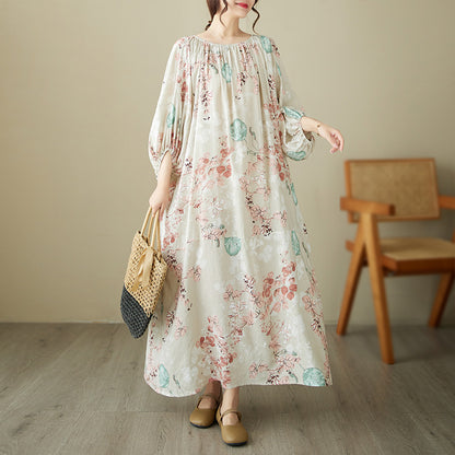 Floral Print Beach Maxi Dress