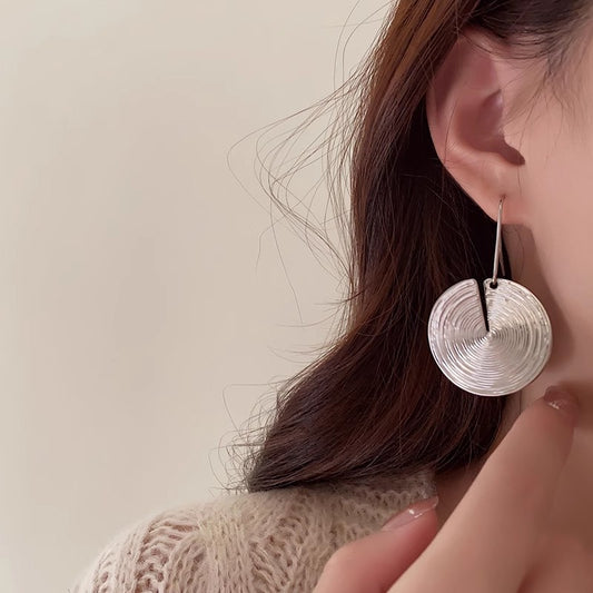 Galaxy Round Metal Earrings
