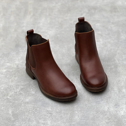 Handmade Chelsea Short Boots For Women