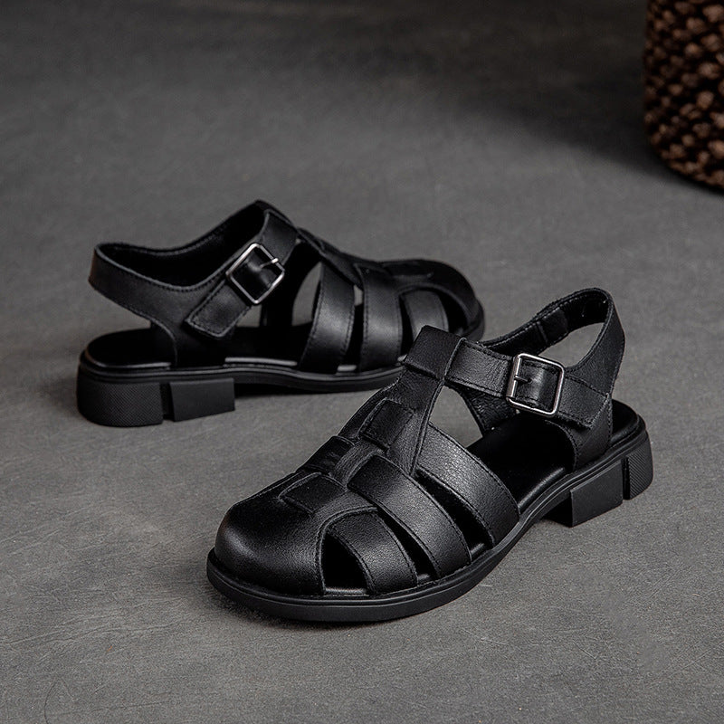 Handmade Leather Fisherman Sandals with Buckle