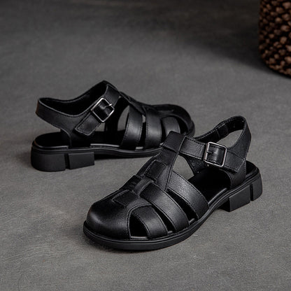 Handmade Leather Fisherman Sandals with Buckle