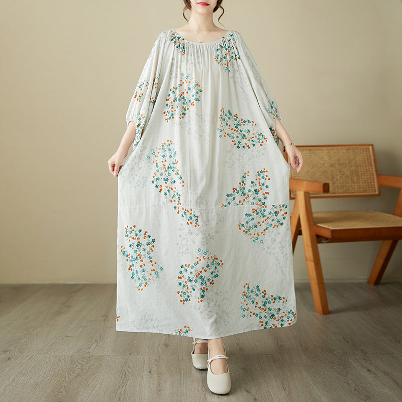 Pastoral Style Summer Print Dress