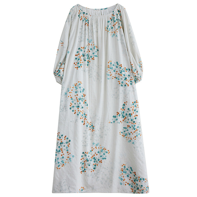 Pastoral Style Summer Print Dress