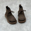 Women Vintage Genuine Leather Pure Color Martin Boots main image 1