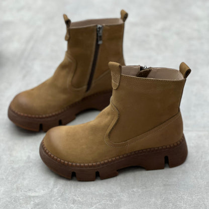 Retro Handmade Versatile Leather Boots