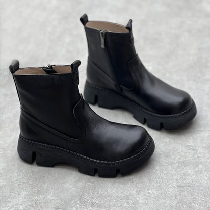 Retro Handmade Versatile Leather Boots