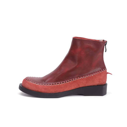 Round Toe Panelled Lightweight Chelsea Boots for Women