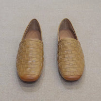 Cowhide Leather Flats Loafers
