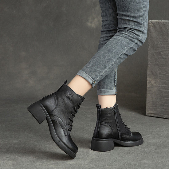 Harper Retro Mid-Calf Martin Boots