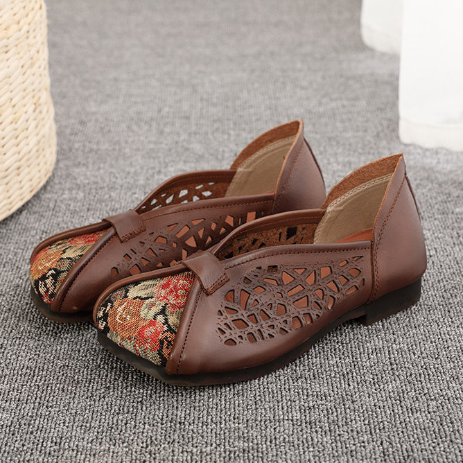 Women Ethnic Style Breathable Paneled Single Shoes