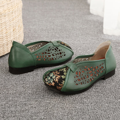 Women Ethnic Style Breathable Paneled Single Shoes