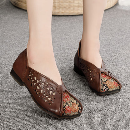 Women Ethnic Style Breathable Paneled Single Shoes
