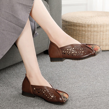 Women Ethnic Style Breathable Paneled Single Shoes