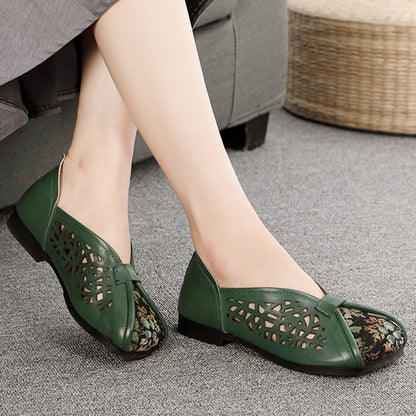 Women Ethnic Style Breathable Paneled Single Shoes
