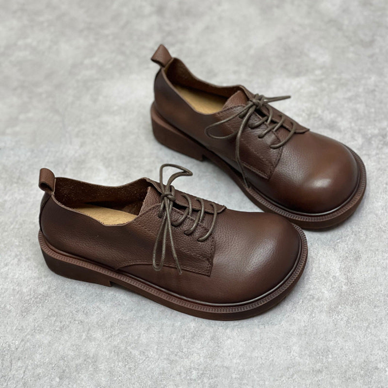 Beautiful view of Round Toe Black Leather Dress Shoes With Pointed Toe And Structured Round Finish