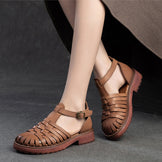 Women Summer Hand-woven Roman Style Sandals – Retrosia