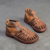 Women Summer Hand-woven Roman Style Sandals – Retrosia