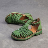 Women Summer Hand-woven Roman Style Sandals – Retrosia