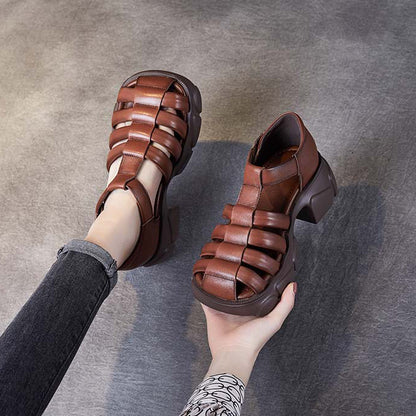 Women Summer ome Mid-heel Sandals