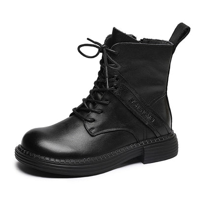 British Style Handmade Side Zipper Martin Boots